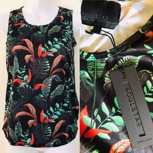 SOUL STAR England NWT Tropical Tank TOP 11/12